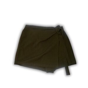 Forever21 Olive Green Wrap skort